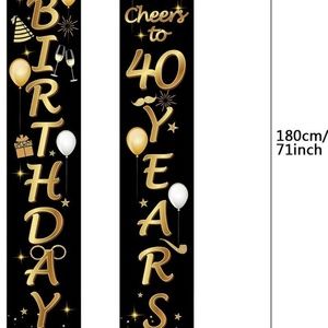 40th Birthday Banner